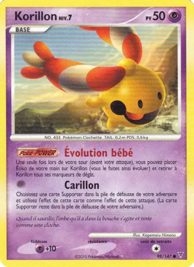 Image de la carte Pokemon Korillon 98/147
