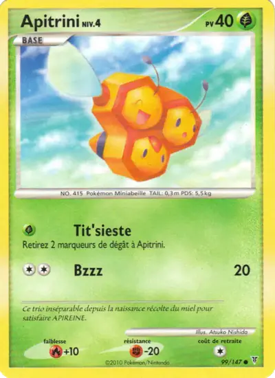 Image de la carte Pokemon Apitrini 99/147