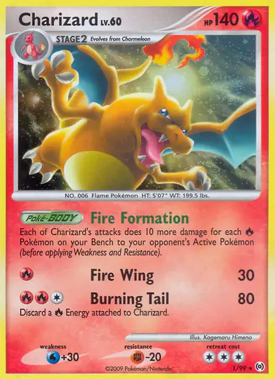 Image de la carte Pokemon Dracaufeu 1/99