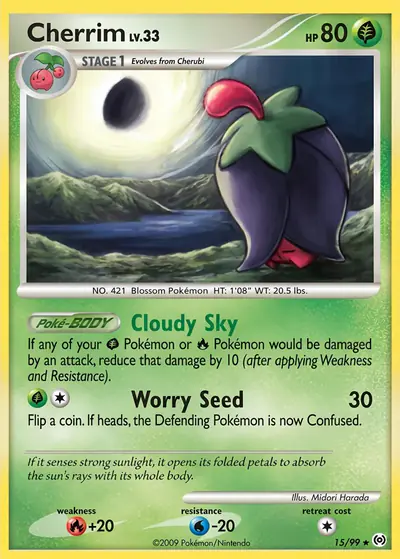 Carte Pokémon Cherrim 15/99 — Arceus