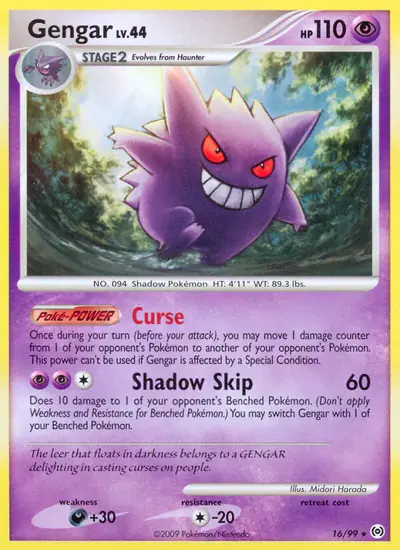 Image de la carte Pokemon Gengar 16/99