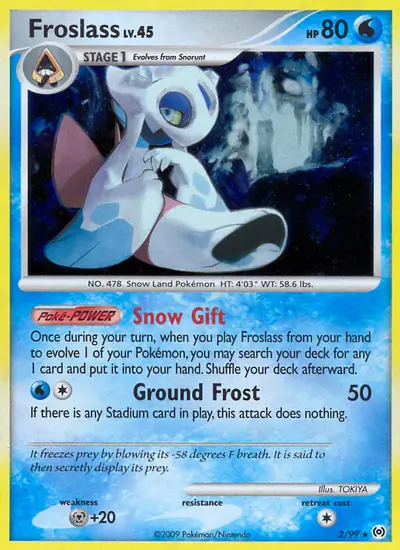 Image de la carte Pokemon Froslass 2/99