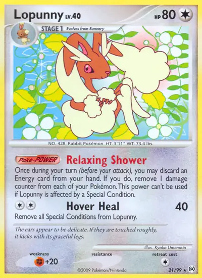 Image de la carte Pokemon Lopunny 21/99