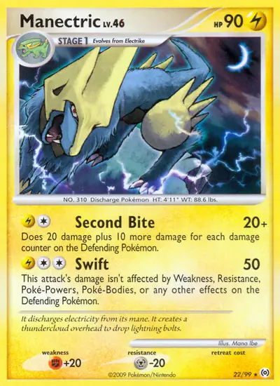 Image de la carte Pokemon Manectric 22/99