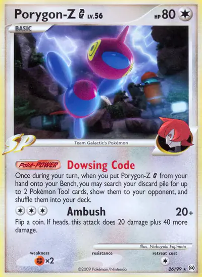 Image de la carte Pokemon Porygon-Z G 26/99