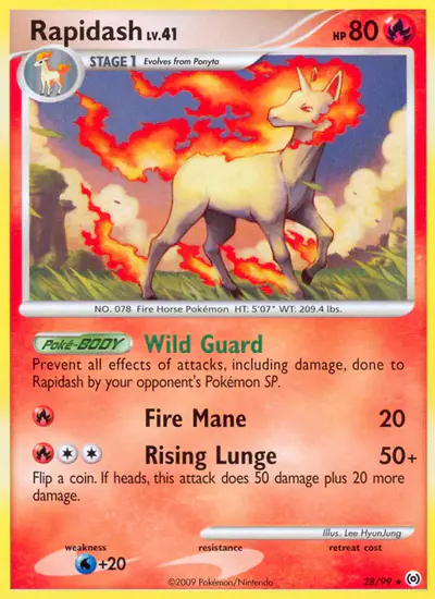Image de la carte Pokemon Rapidash 28/99