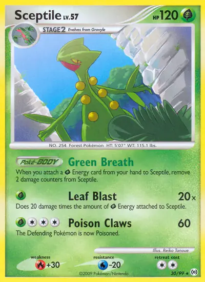 Image de la carte Pokemon Sceptile 30/99