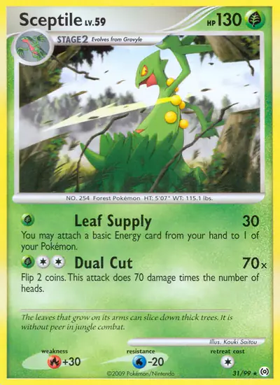 Image de la carte Pokemon Sceptile 31/99