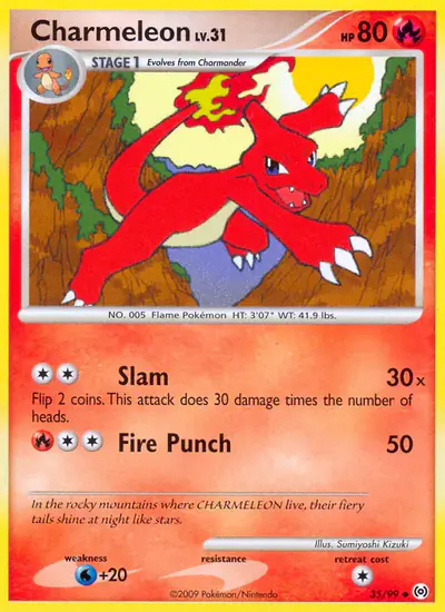 Image de la carte Pokemon Charmeleon 35/99