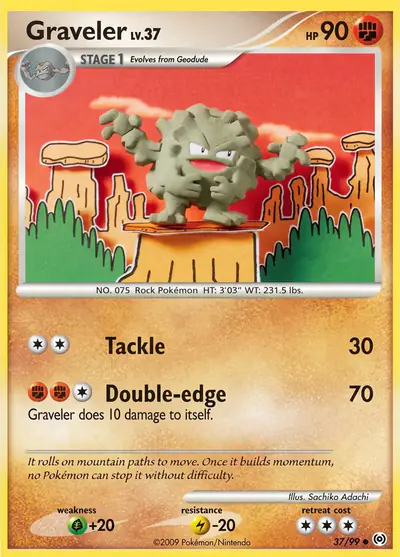 Carte Pokémon Graveler 37/99 — Arceus