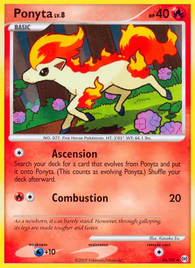 Image de la carte Pokemon Ponyta 46/99
