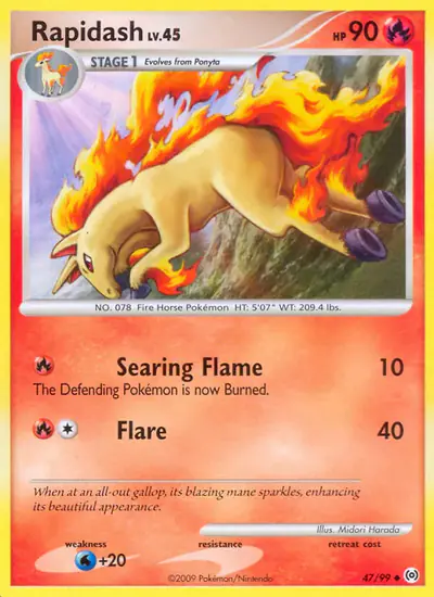 Image de la carte Pokemon Rapidash 47/99