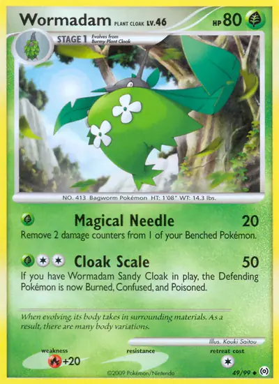 Image de la carte Pokemon Wormadam Plant Cloak 49/99
