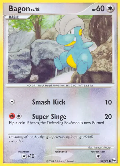 Image de la carte Pokemon Bagon 52/99