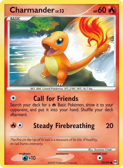 Carte Pokémon Charmander 59/99 — Arceus