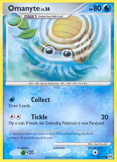 Image de la carte Pokemon Omanyte 70/99