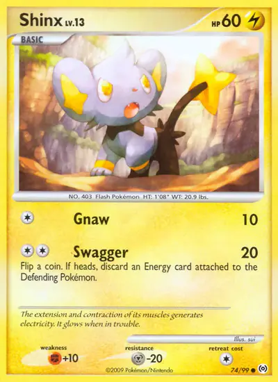 Image de la carte Pokemon Shinx 74/99