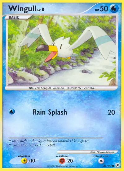 Image de la carte Pokemon Wingull 81/99
