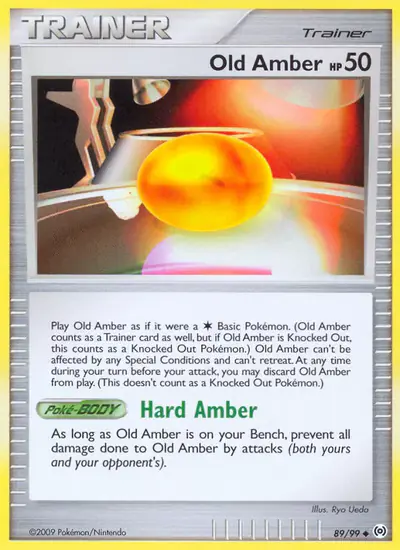 Image de la carte Pokemon Old Amber 89/99