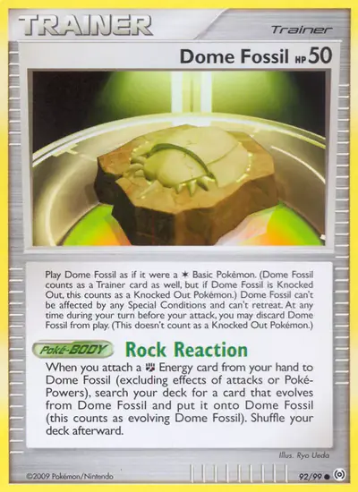 Image de la carte Pokemon Dome Fossil 92/99