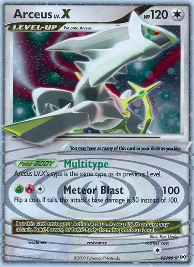 Image de la carte Pokemon Arceus LV.X 95/99