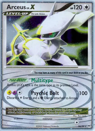 Image de la carte Pokemon Arceus LV.X 96/99