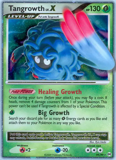 Image de la carte Pokemon Tangrowth LV.X 99/99