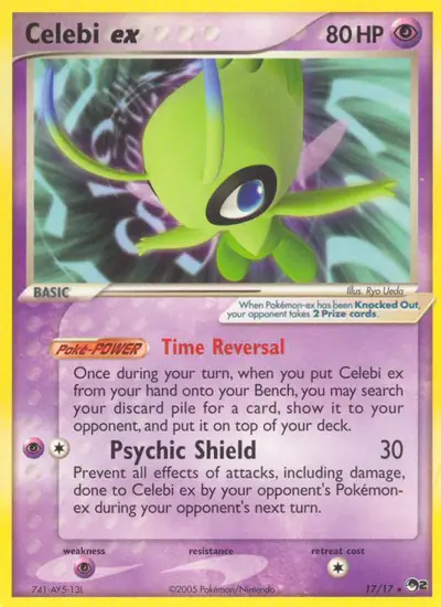 Image de la carte Pokemon Celebi ex 17/17