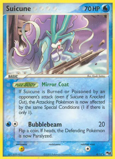 Image de la carte Pokemon Suicune 4/17