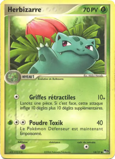 Image de la carte Pokemon Herbizarre 14/17
