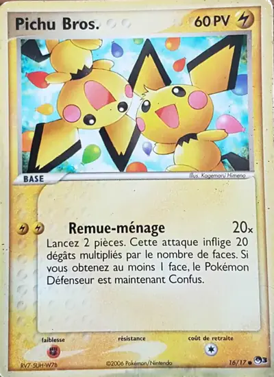 Image de la carte Pokemon Pichu Bros. 16/17