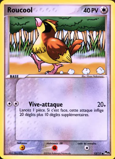 Image de la carte Pokemon Roucool 12/17