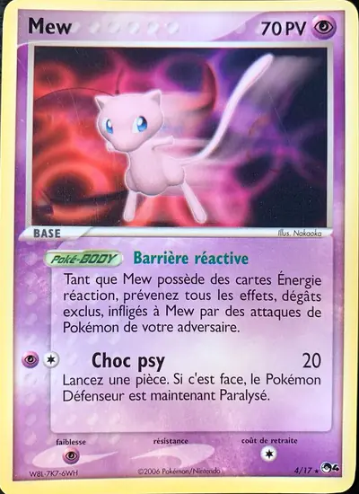 Image de la carte Pokemon Mew 4/17