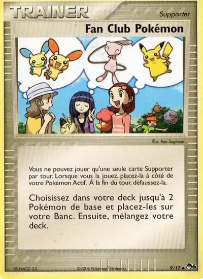 Image de la carte Pokemon Fan Club Pokémon 9/17