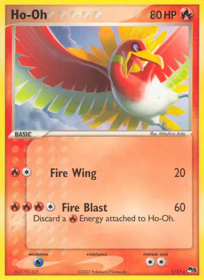 Image de la carte Pokemon Ho-Oh 1/17