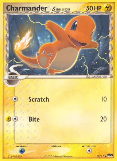 Image de la carte Pokemon Charmander δ 10/17