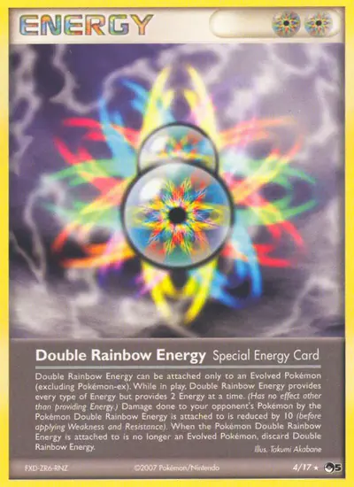 Image de la carte Pokemon Double Rainbow Energy 4/17