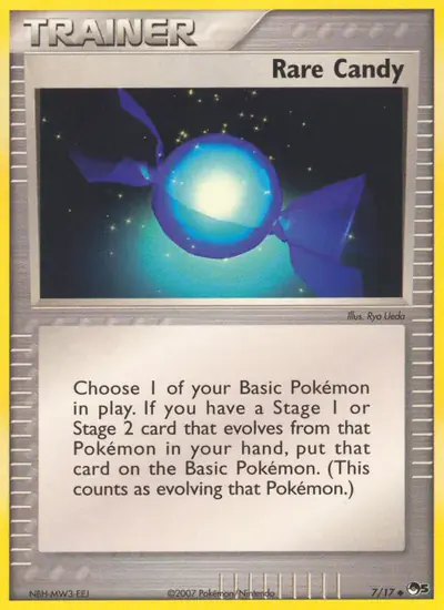Image de la carte Pokemon Rare Candy 7/17