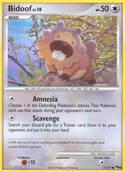 Image de la carte Pokemon Bidoof 11/17