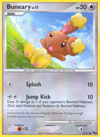 Image de la carte Pokemon Buneary 12/17