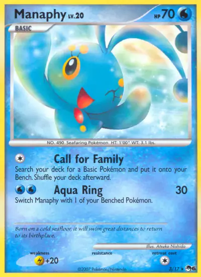 Image de la carte Pokemon Manaphy 3/17