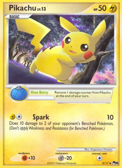 Image de la carte Pokemon Pikachu 9/17