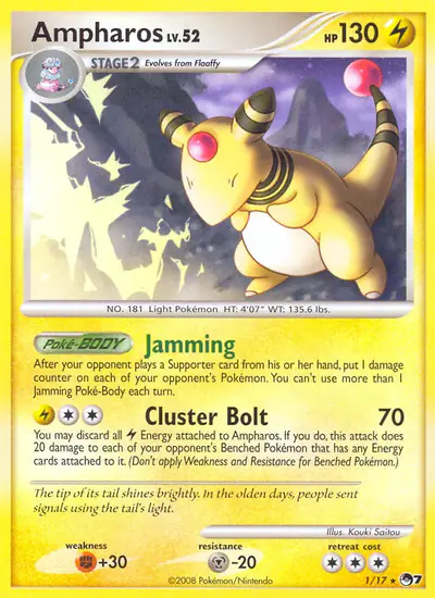 Image de la carte Pokemon Ampharos 1/17