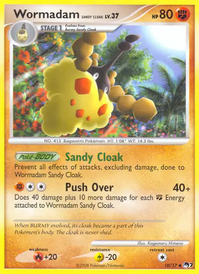 Image de la carte Pokemon Wormadam Sandy Cloak 10/17