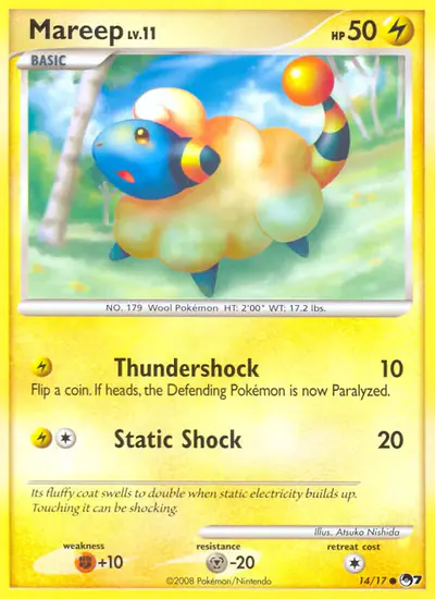 Image de la carte Pokemon Mareep 14/17