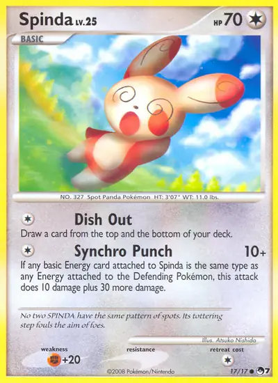 Image de la carte Pokemon Spinda 17/17