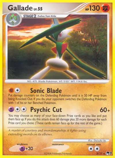 Image de la carte Pokemon Gallade 2/17