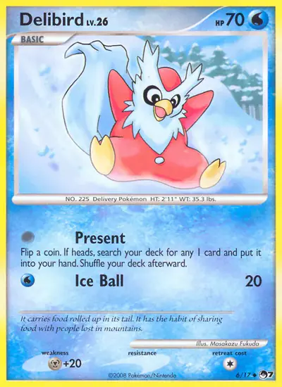 Image de la carte Pokemon Delibird 6/17