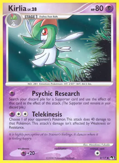 Image de la carte Pokemon Kirlia 8/17