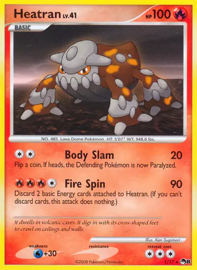 Image de la carte Pokemon Heatran 1/17